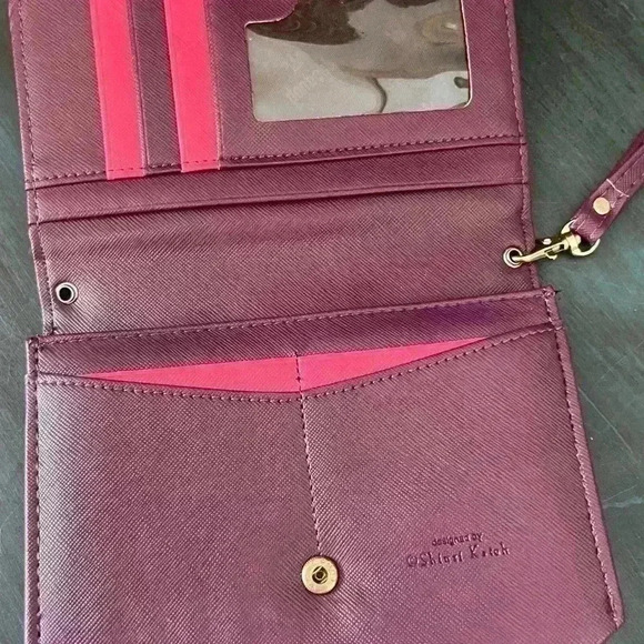 Burgundy wallet - Picture 3 of 5